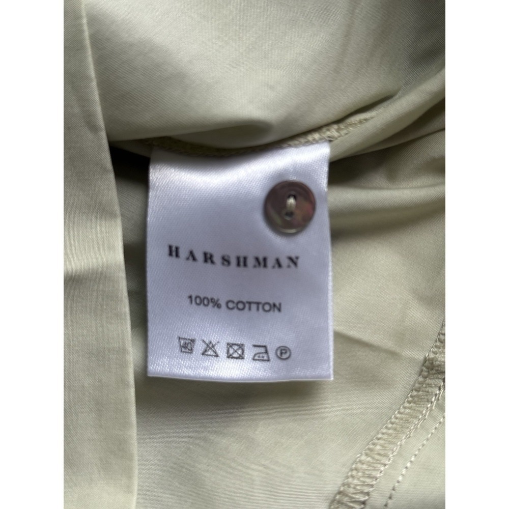Harshman Mint Juliette Ruffled Cotton Blouse Crewneck Short Sleeve Size XS - Picture 12 of 14